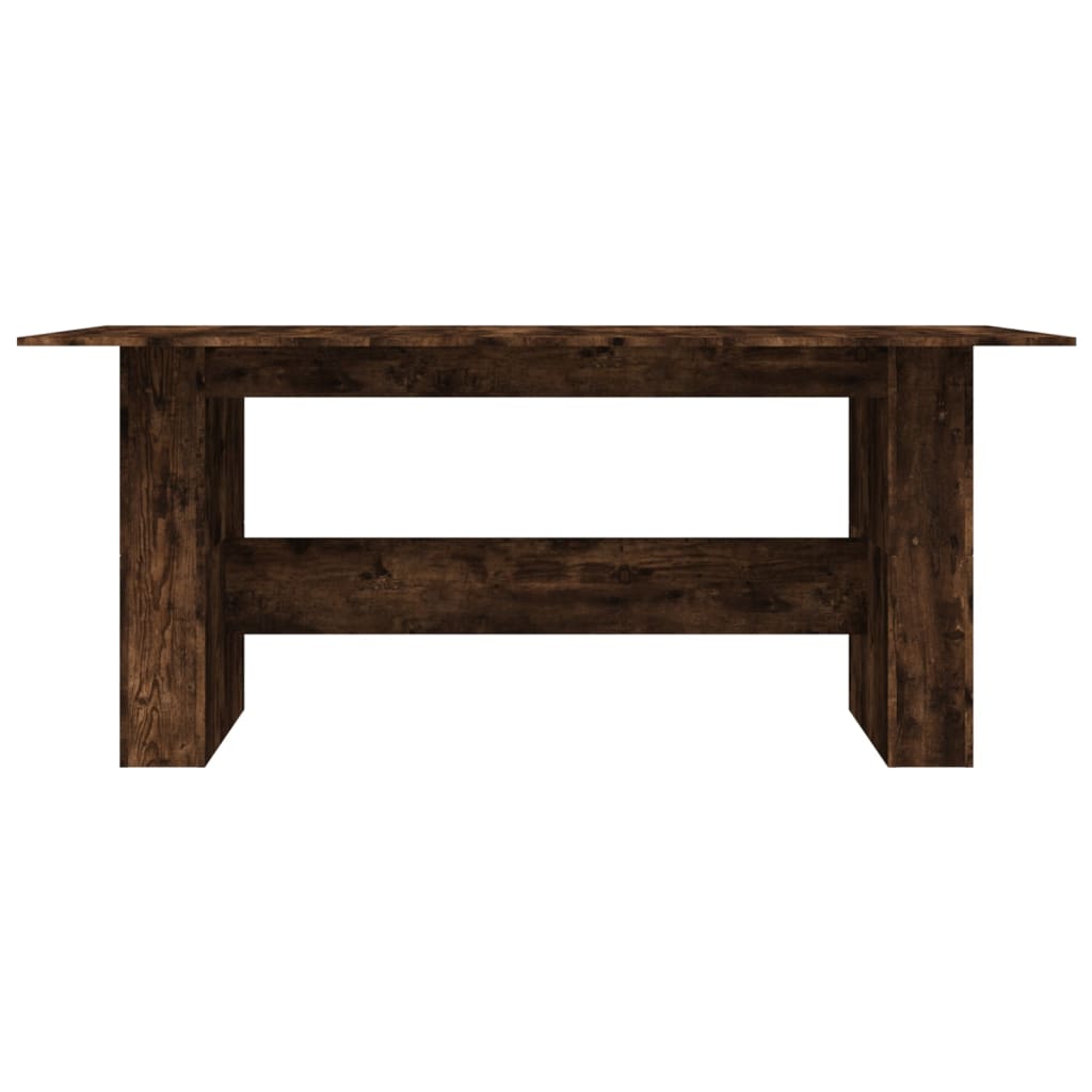 Dining Table 180x90x76 cm Engineered Wood Smoked oak