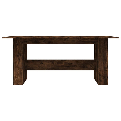 Dining Table 180x90x76 cm Engineered Wood Smoked oak