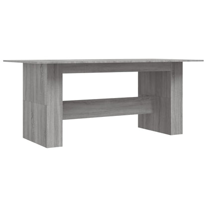 Dining Table 180x90x76 cm Engineered Wood Grey sonoma