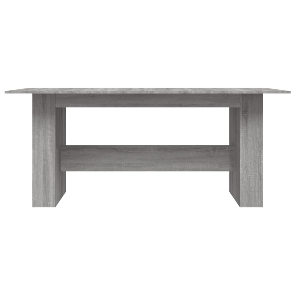 Dining Table 180x90x76 cm Engineered Wood Grey sonoma