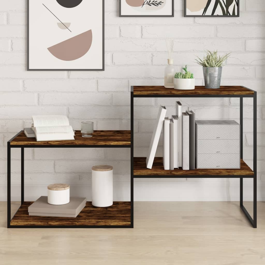 Bookshelf Boards 60x40x1.5 cm Engineered Wood 4 pcs Smoked oak