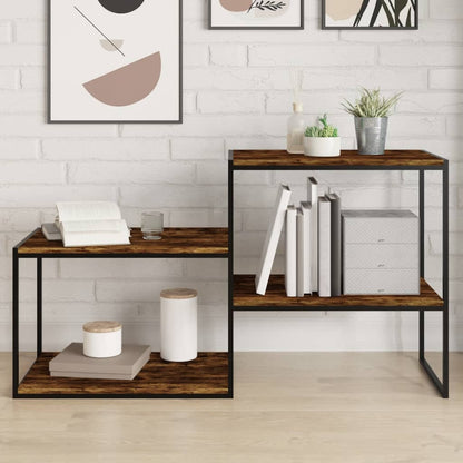 Bookshelf Boards 60x40x1.5 cm Engineered Wood 4 pcs Smoked oak