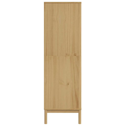 vidaXL Wardrobe "FLORO" Wax Brown 77x53x171 cm Solid Wood Pine 6