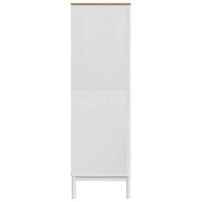 vidaXL Wardrobe FLORO White 77x53x171 cm Solid Wood Pine 6
