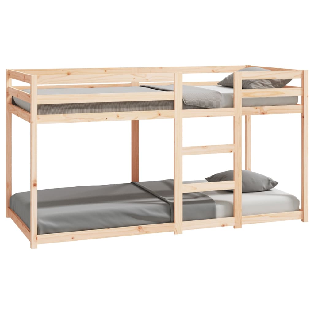 Bunk Bed without Mattress Solid Wood Pine Natural 90 x 200 cm