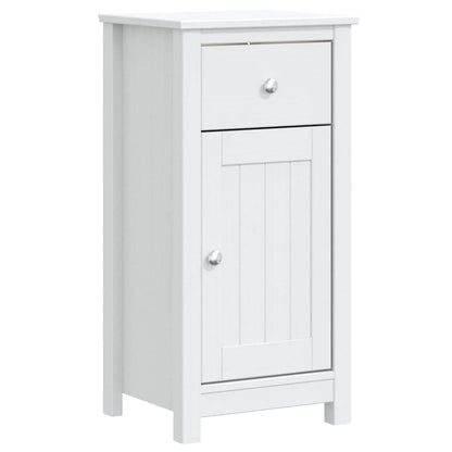 vidaXL 3 Piece Bathroom Furniture Set BERG White Solid Wood Pine 3
