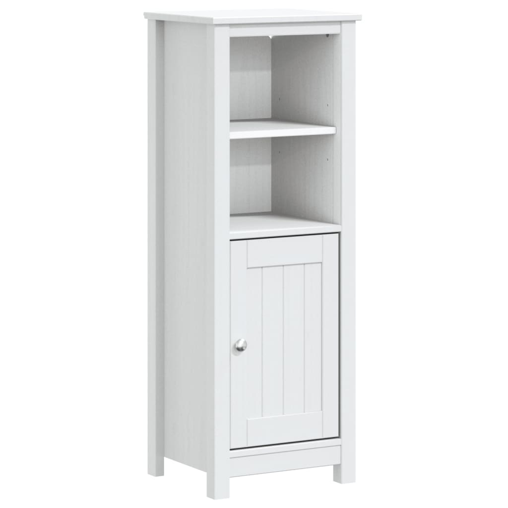 vidaXL 3 Piece Bathroom Furniture Set BERG White Solid Wood Pine 3