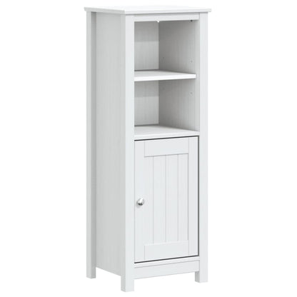 vidaXL 3 Piece Bathroom Furniture Set BERG White Solid Wood Pine 3