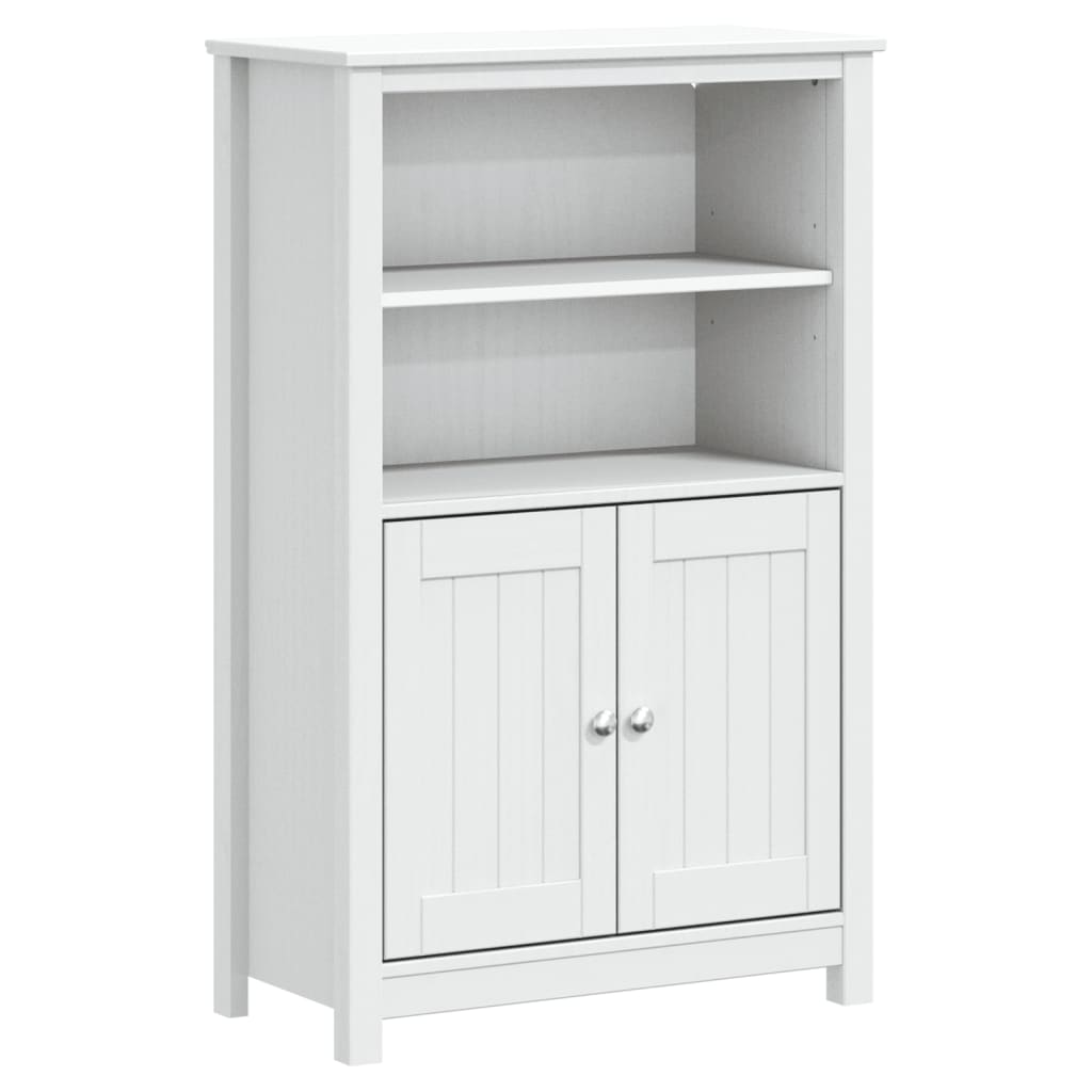 vidaXL 3 Piece Bathroom Furniture Set "BERG" White Solid Wood Pine 3