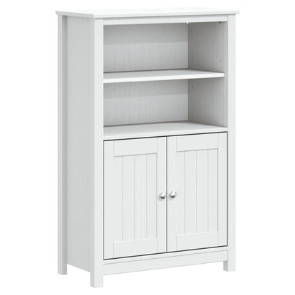 vidaXL 3 Piece Bathroom Furniture Set "BERG" White Solid Wood Pine 3