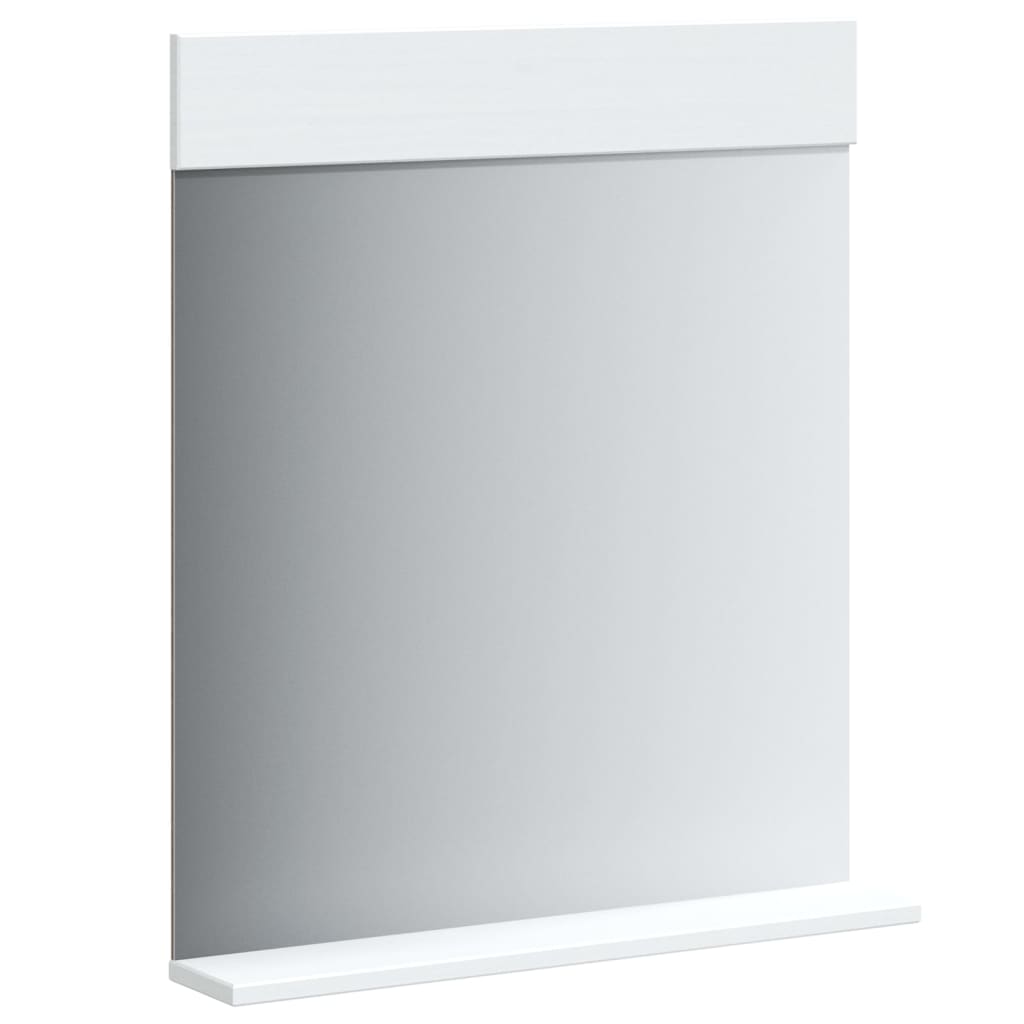 vidaXL 4 Piece Bathroom Furniture Set "BERG" White Solid Wood Pine 6