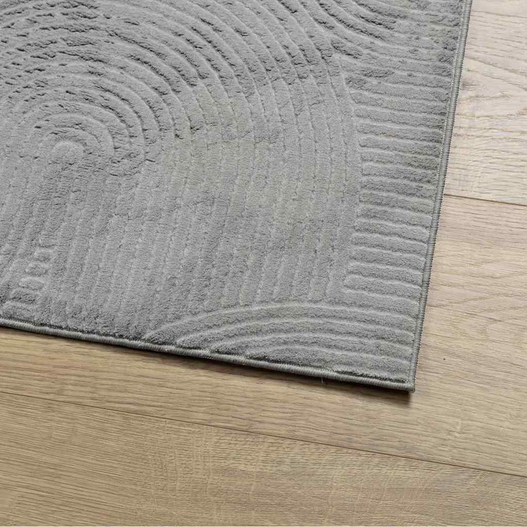Rug IZA Short Pile Scandinavian Look Grey 160 x 230 cm