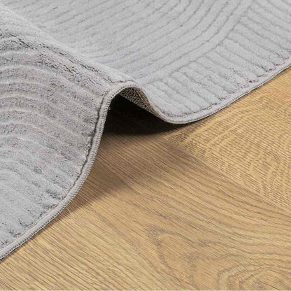 Rug IZA Short Pile Scandinavian Look Grey 160 x 230 cm