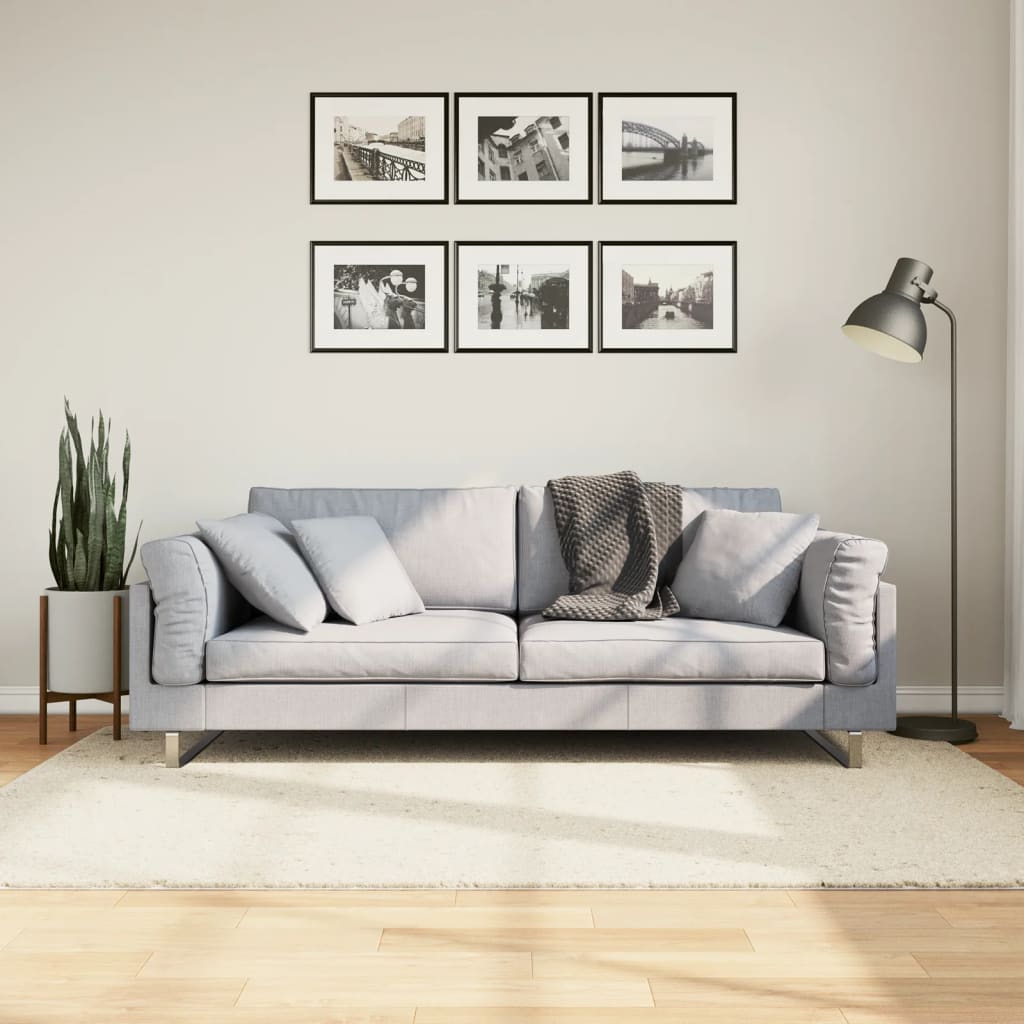 Rug OVIEDO Short Pile Beige 140 x 200 cm