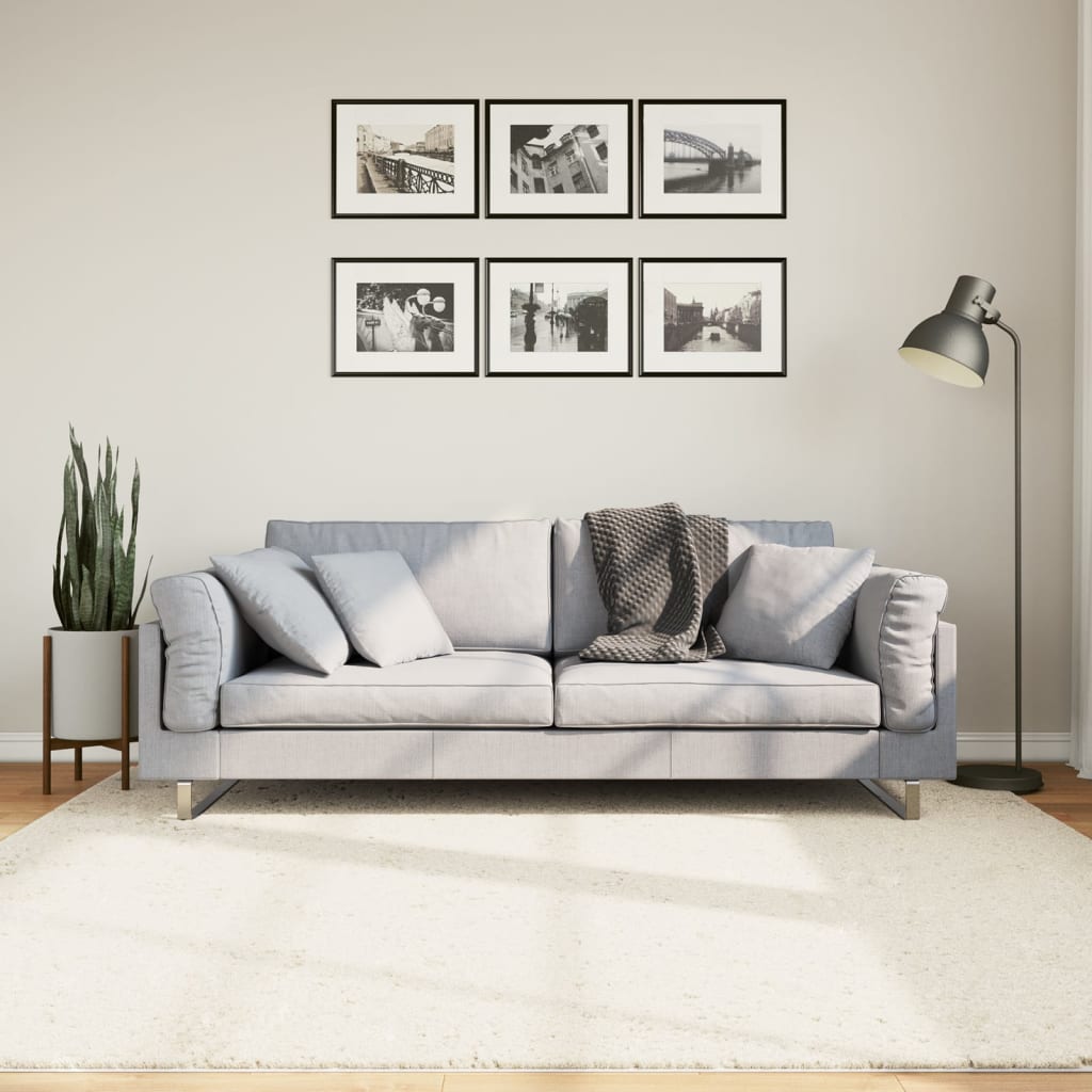 Rug OVIEDO Short Pile Beige 200 x 200 cm
