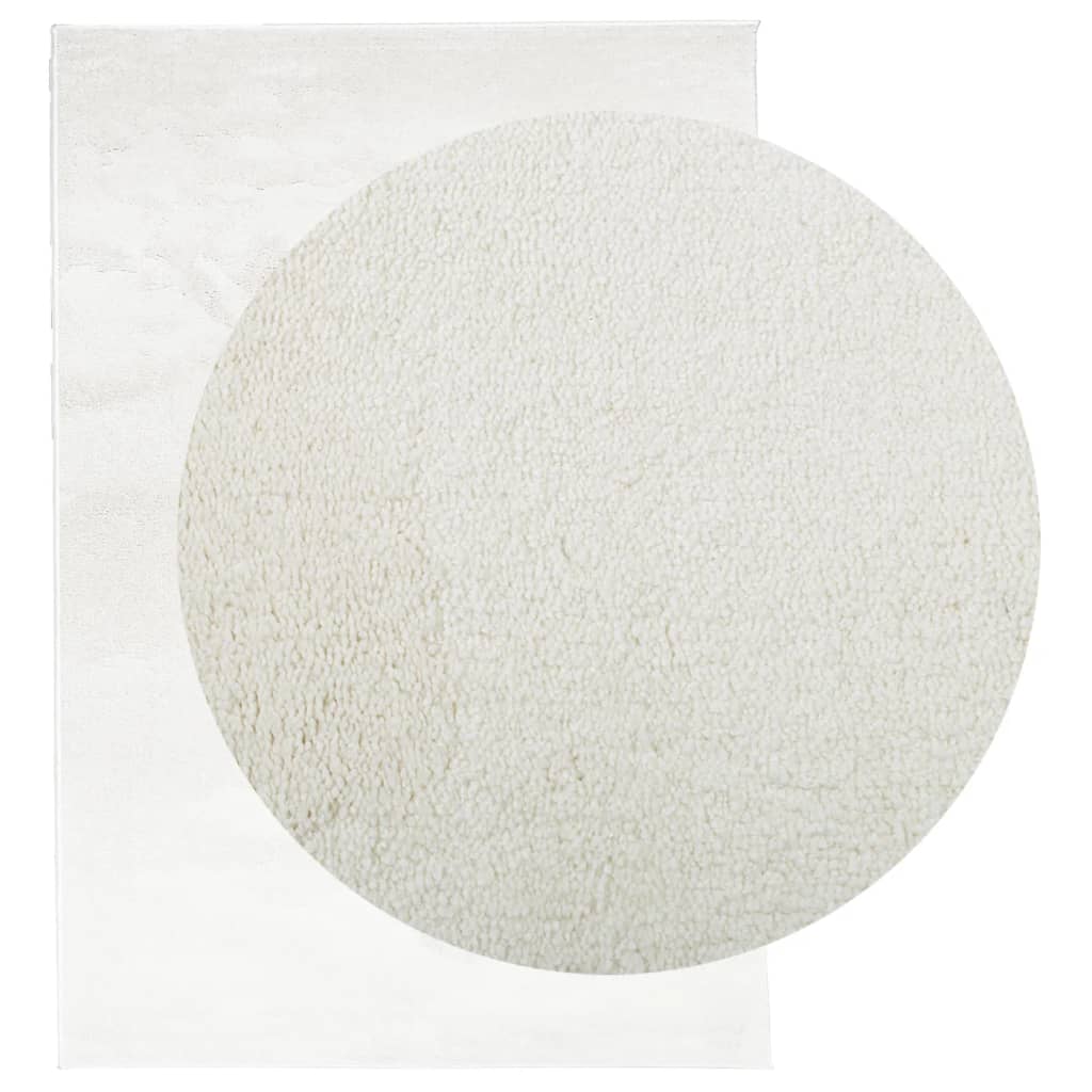 Rug OVIEDO Short Pile Cream 160 x 230 cm