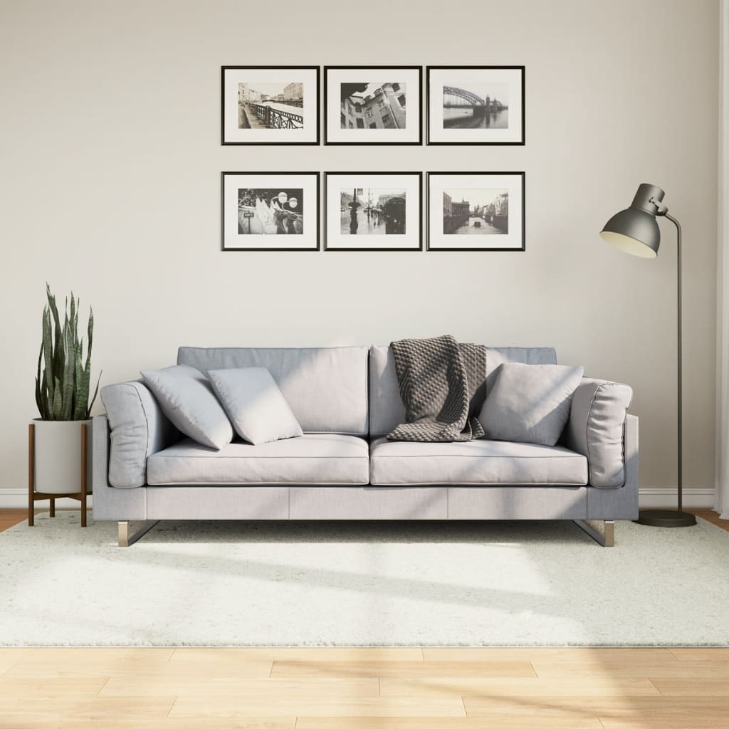 Rug OVIEDO Short Pile Cream 160 x 230 cm