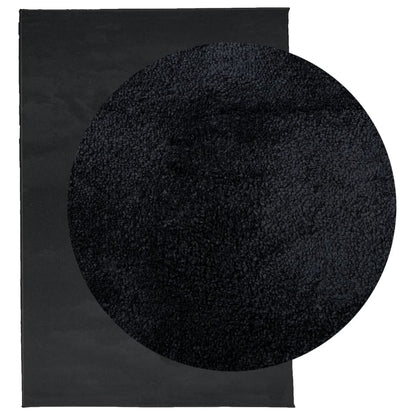 Rug OVIEDO Short Pile Black 200 x 280 cm