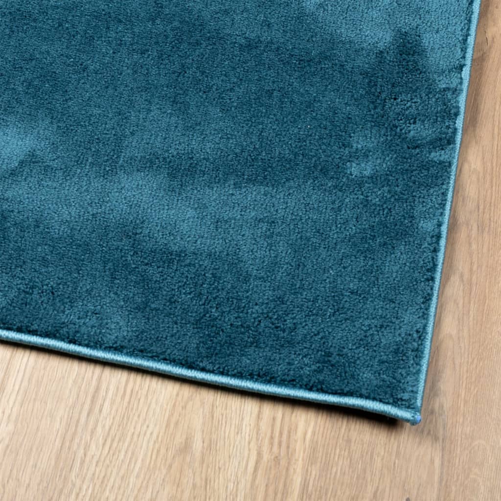 Rug OVIEDO Short Pile Turquoise 240 x 340 cm
