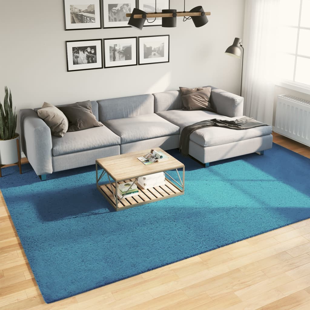 vidaXL Rug OVIEDO Short Pile Turquoise 240x340 cm 1
