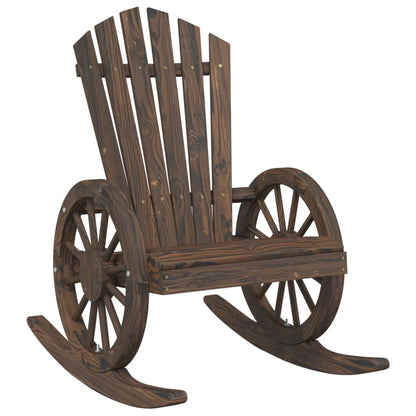 vidaXL Rocking Adirondack Chairs 2 pcs Solid Wood Fir 4