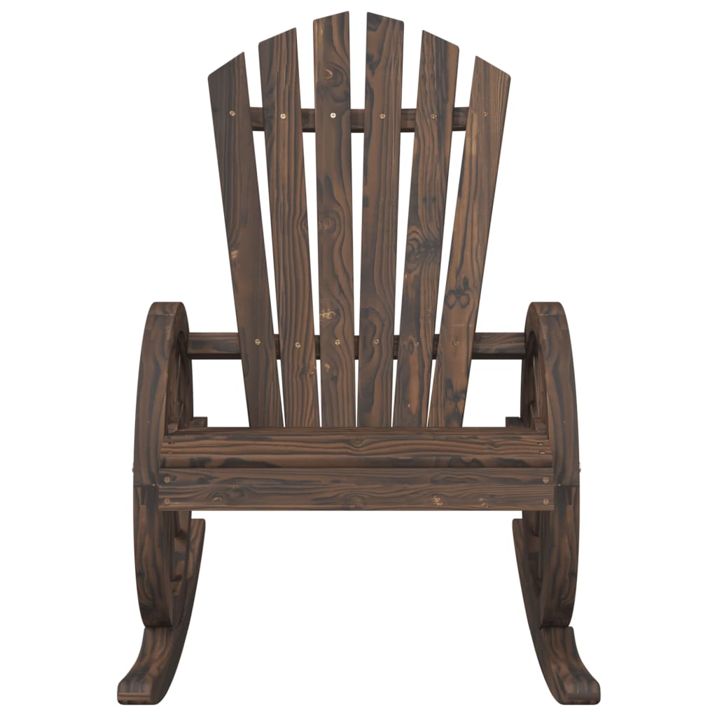 vidaXL Rocking Adirondack Chairs 2 pcs Solid Wood Fir 5