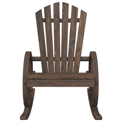 vidaXL Rocking Adirondack Chairs 2 pcs Solid Wood Fir 5