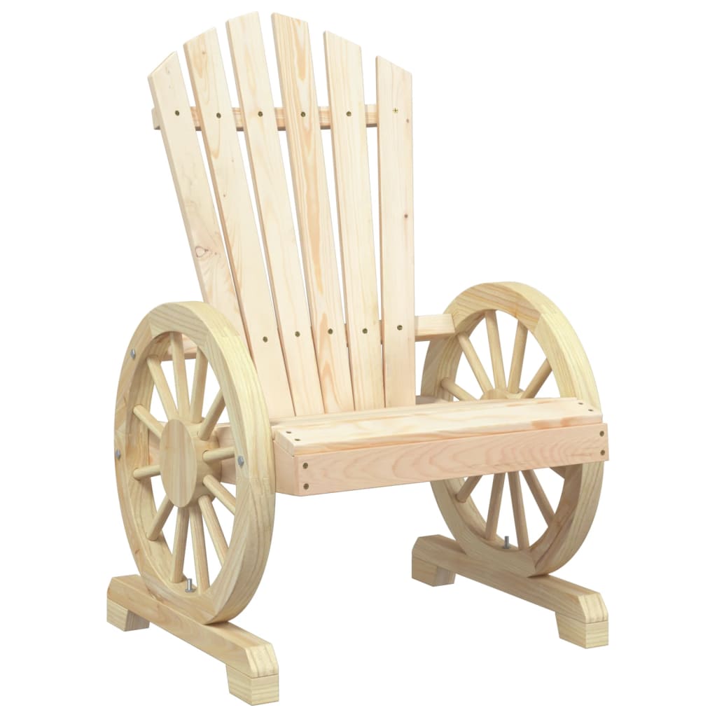 vidaXL 3 Piece Garden Lounge Set Solid Wood Fir 4