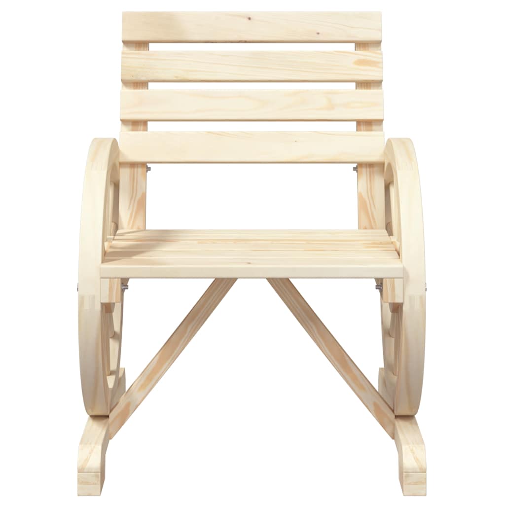 vidaXL 3 Piece Garden Lounge Set Solid Wood Fir 5