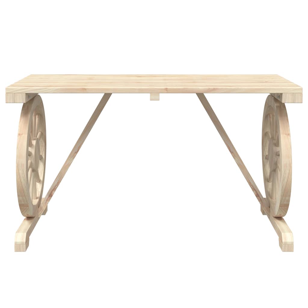 vidaXL 3 Piece Garden Dining Set Solid Wood Fir 4