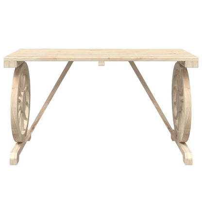 vidaXL 3 Piece Garden Dining Set Solid Wood Fir 4