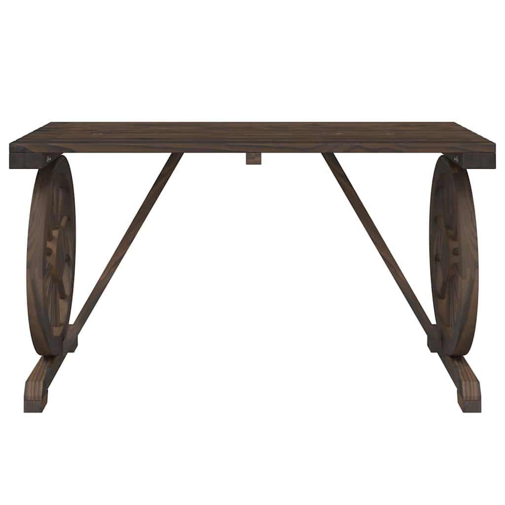 vidaXL 3 Piece Garden Dining Set Solid Wood Fir 4