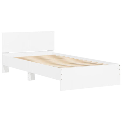 Bed Frame without Mattress White 100 x 200 cm