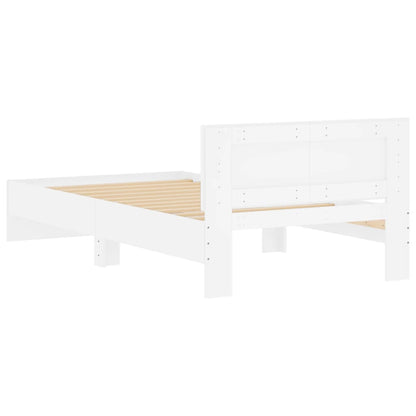 Bed Frame without Mattress White 100 x 200 cm