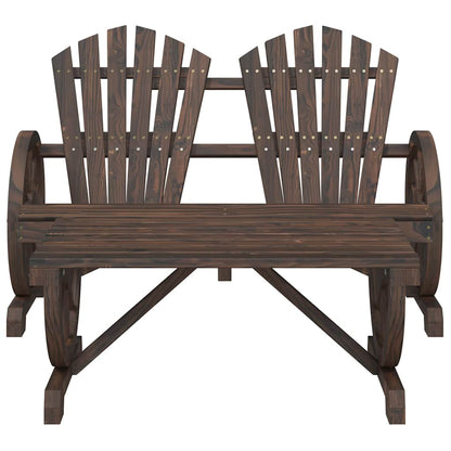 vidaXL 2 Piece Garden Lounge Set Solid Wood Fir 3