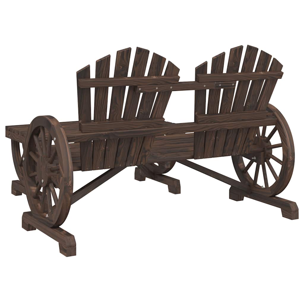 vidaXL 2 Piece Garden Lounge Set Solid Wood Fir 5