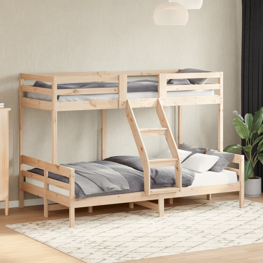 vidaXL Bunk Bed without Mattress 80x200/120x200 cm Solid Wood 1