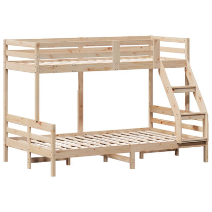 vidaXL Bunk Bed without Mattress 80x200/120x200 cm Solid Wood 3