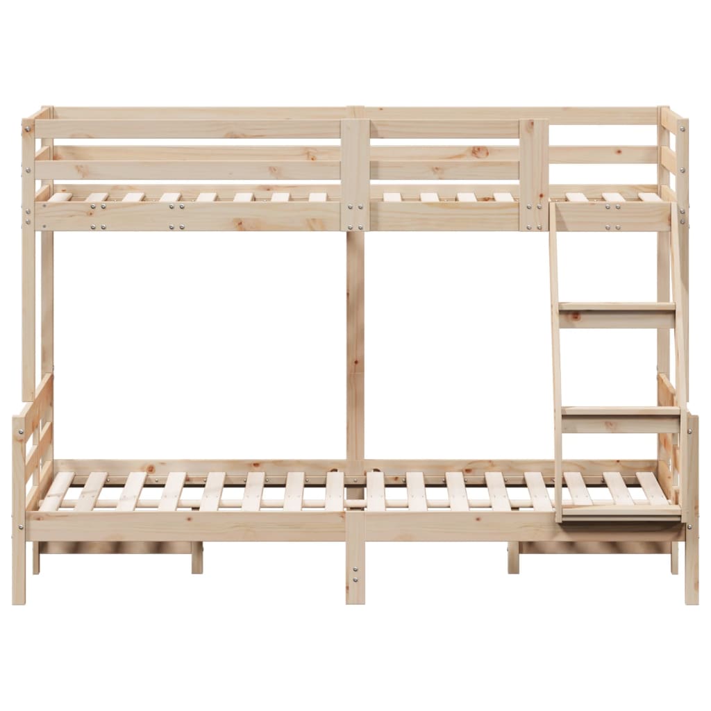vidaXL Bunk Bed without Mattress 80x200/120x200 cm Solid Wood 4