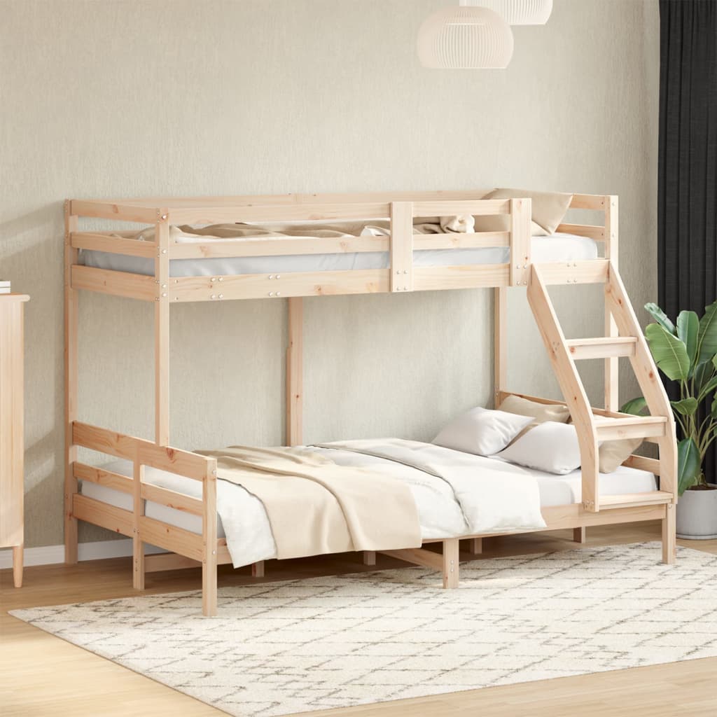 vidaXL Bunk Bed without Mattress 80x200/120x200 cm Solid Wood 1