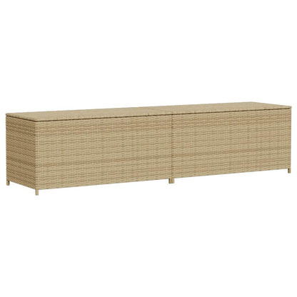 vidaXL Garden Storage Box Mix Beige 469L Poly Rattan 2