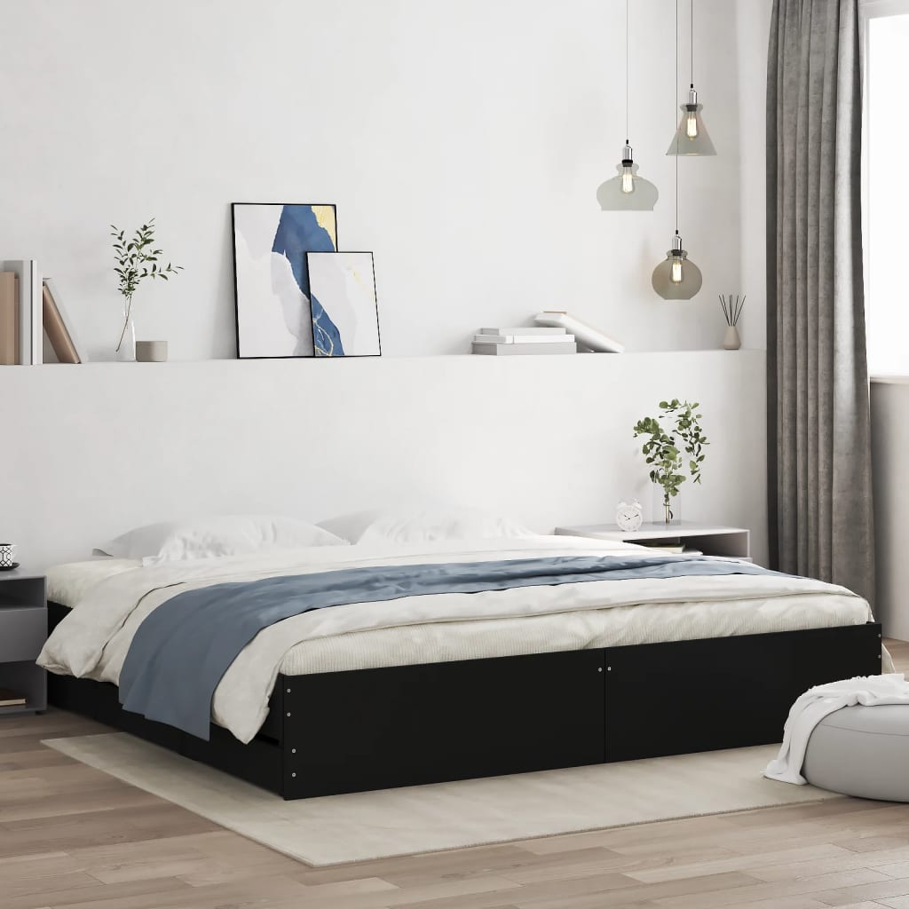vidaXL Bed Frame with Drawers without Mattress 200x200 cm