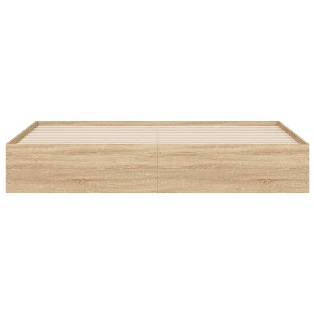 vidaXL Bed Frame with Drawers without Mattress Sonoma Oak 200x200 cm 6
