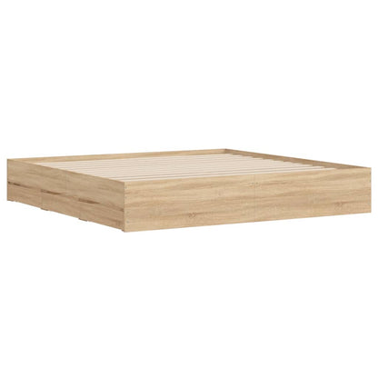 vidaXL Bed Frame with Drawers without Mattress Sonoma Oak 180x200 cm Super King 4