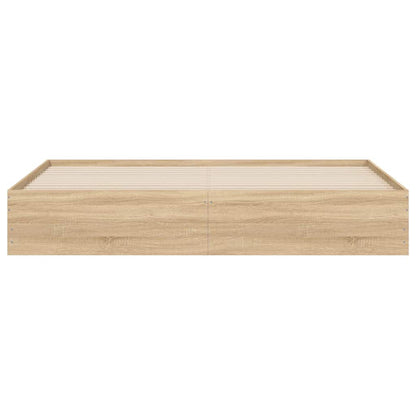 vidaXL Bed Frame with Drawers without Mattress Sonoma Oak 160x200 cm 6