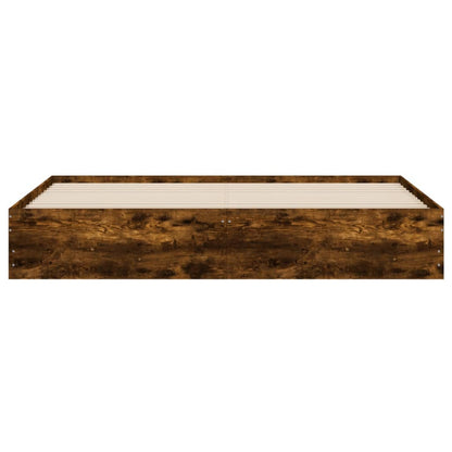 vidaXL Bed Frame with Drawers without Mattress Smoked Oak 160x200 cm 6
