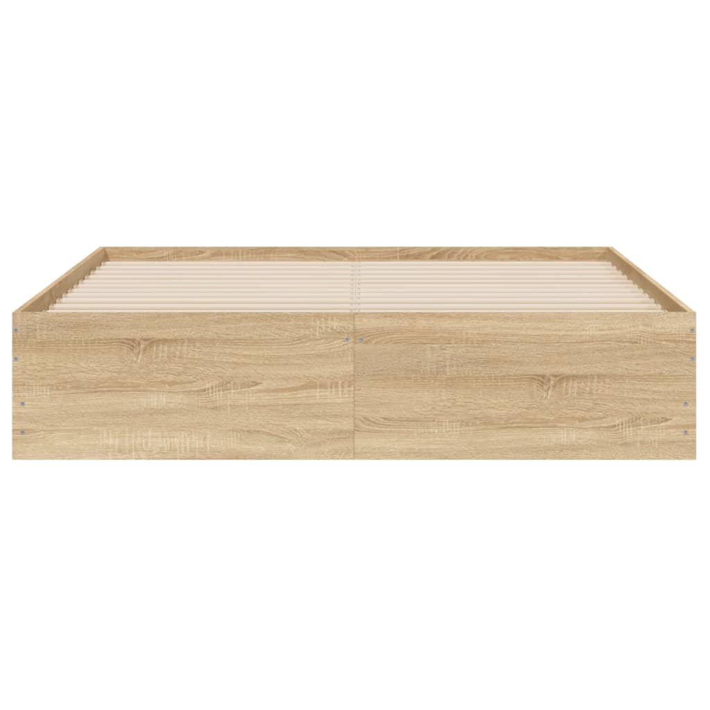 vidaXL Bed Frame with Drawers without Mattress Sonoma Oak 150x200 cm King Size 6