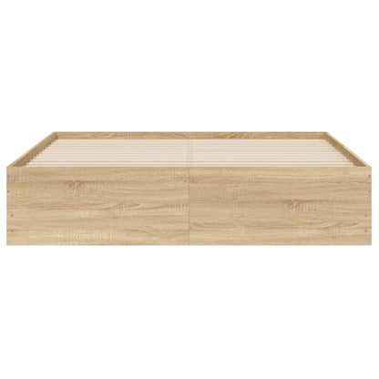 vidaXL Bed Frame with Drawers without Mattress Sonoma Oak 150x200 cm King Size 6