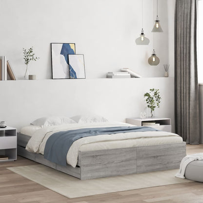 vidaXL Bed Frame with Drawers without Mattress 150x200 cm