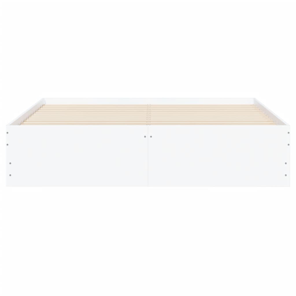 vidaXL Bed Frame with Drawers without Mattress White 140x190 cm 6